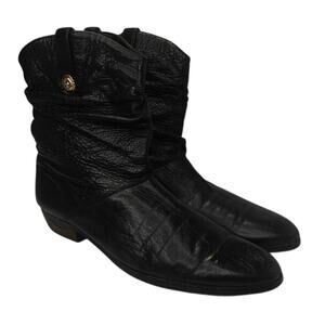 Black Vintage Dingo leather Booties sz 9.5